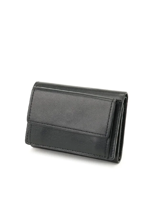 Exquisite Fabrics COW LEATHER THREE FOLD WALLET