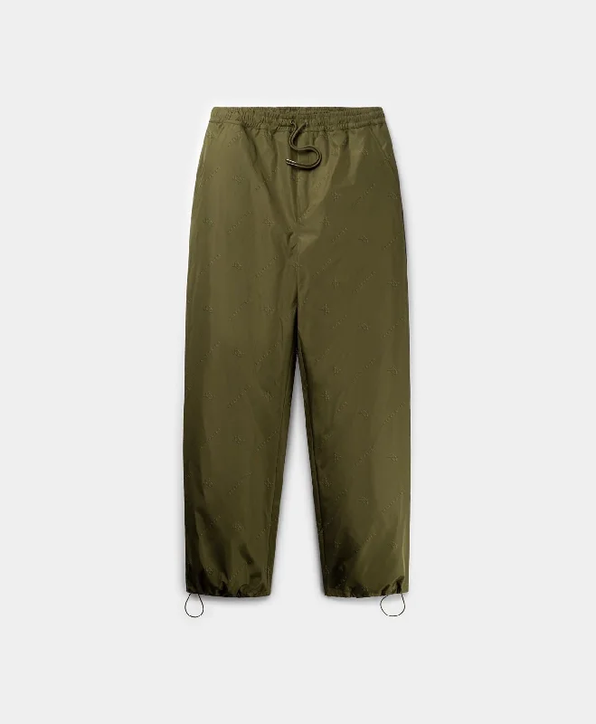 Street Cool Green Taye Logo Trackpants