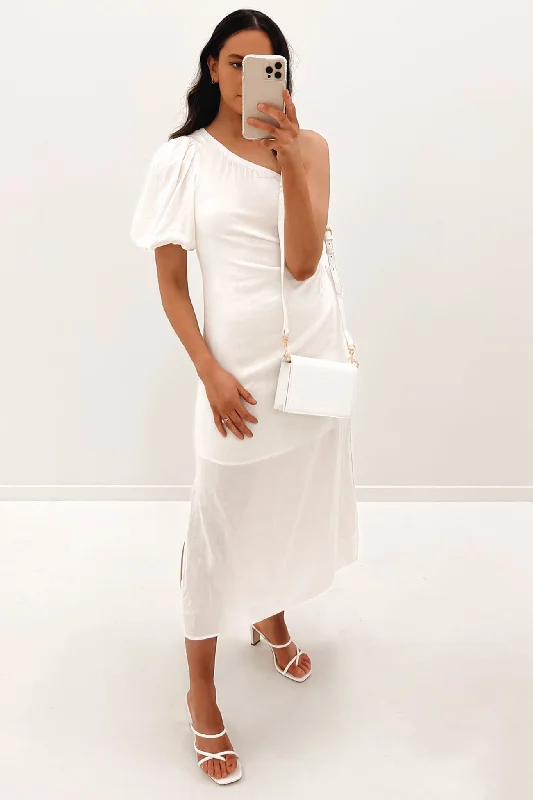 Carefree Greta Midi Dress White