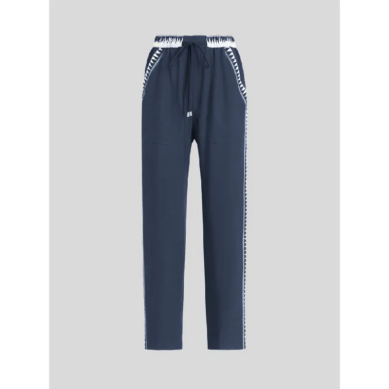 Practical Style Jogging Trousers With Geometric Details