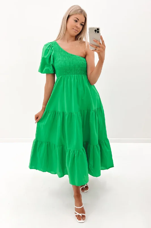 Ethnic Style Lillie Midi Dress Green