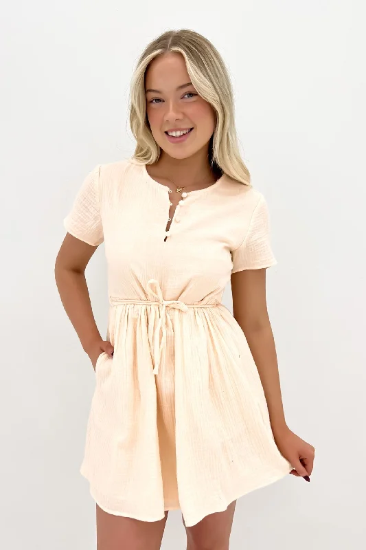 Fashion Must-have Mahlia Babydoll Dress Lemon