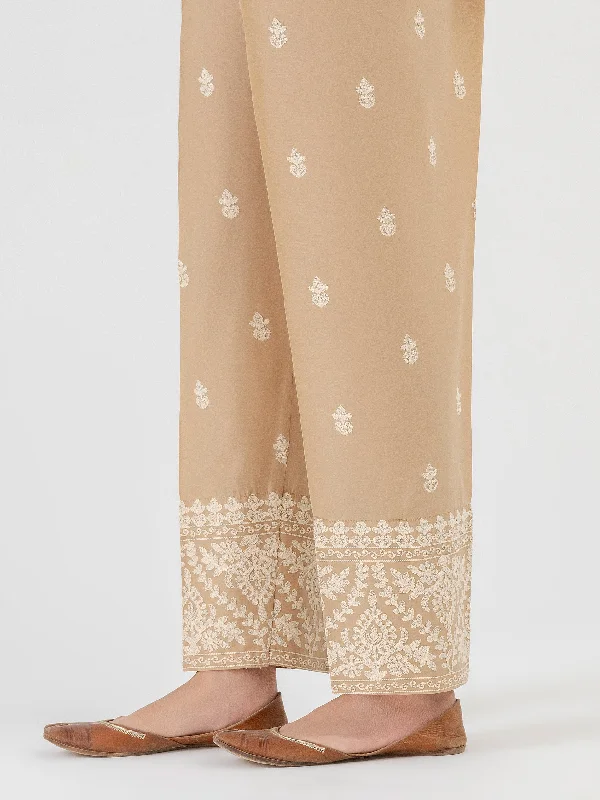 Playful Style Embroidered Cambric Trouser (Pret)