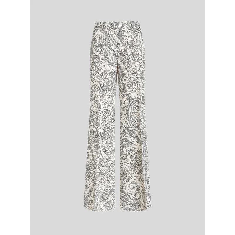 Carefree Style Paisley Palazzo Trousers