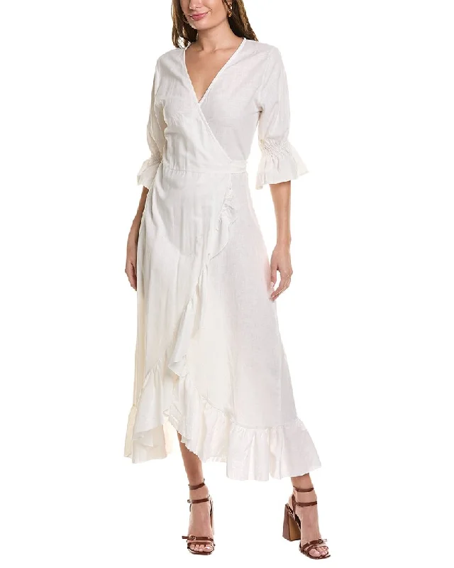 Sports Design SOLE Tatiana Linen-Blend Wrap Dress