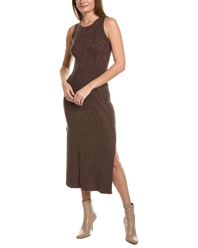 Modern Tailoring Splendid Rib Silk-Blend Sweaterdress