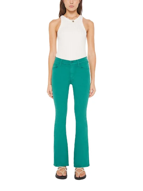 Minimalism The Weekender Sneak Pants In Teal Green