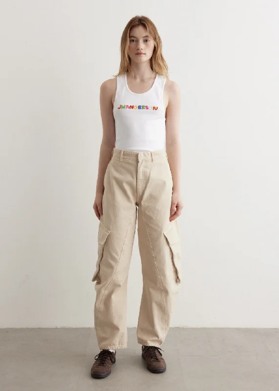 High Street Design Twisted Cargo Trousers