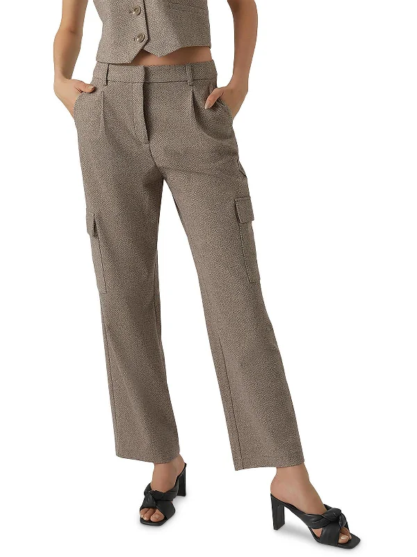 Advanced Customization Womens Pleated Suit Separate Straight Leg Pants