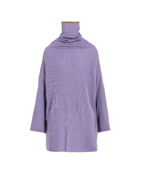 Feminine Charm 【11/15 12:00(JST) Release】Y's × JOHN SMEDLEY BOTTLE NECK RIBBED KNIT