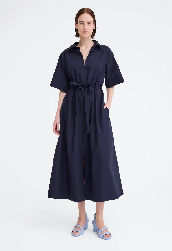 European And American Style Zinc Dress - Darkest Navy